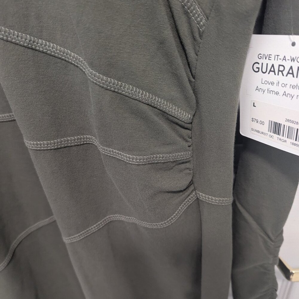 Athleta Midi Dress | Olive Green | Size L | NWT - Picture 5 of 7